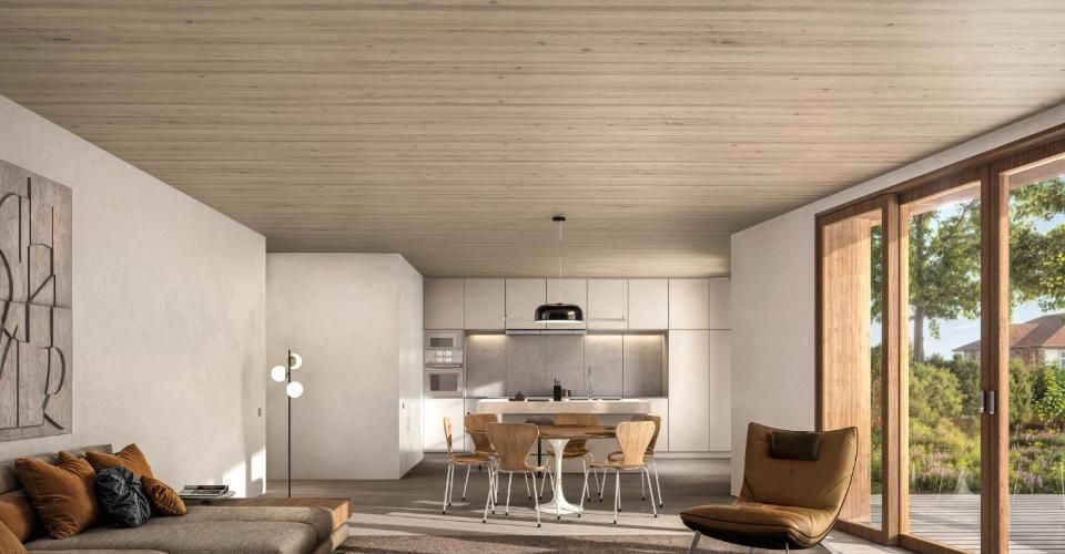 Villa contemporaine - THPE Minergie-P et autorisation en force - Maison jumelée 6 pièces - image - 6