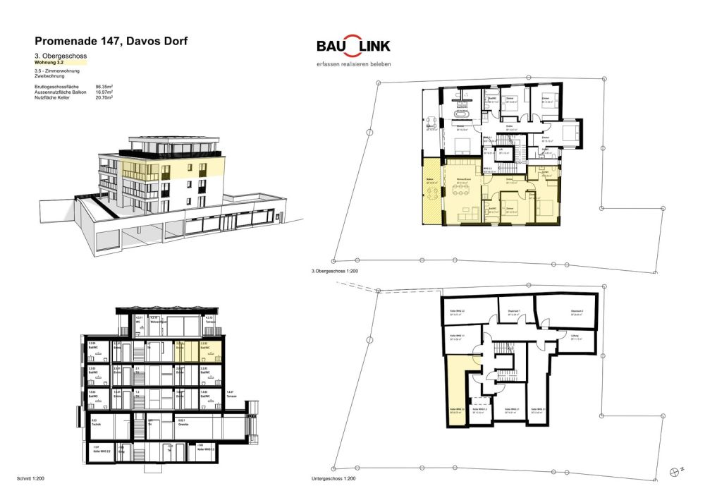 Neubau Casa PARSENN, 3.5 Zimmerwohnung Nr. 6 - Bild 4