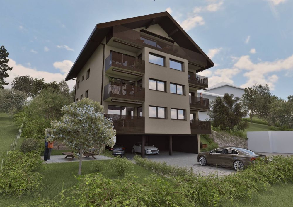 Magnifique appartement neuf de 4 au rez supérieur avec 2 balcons, jardin privatif et vue dégagée - Bild 2