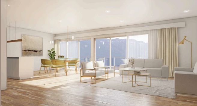 Nouvel attique de 4.5 pièces sur plan avec terrasse - Les Terrasses à Willy - Appartement 4.5 pièces - image - 5
