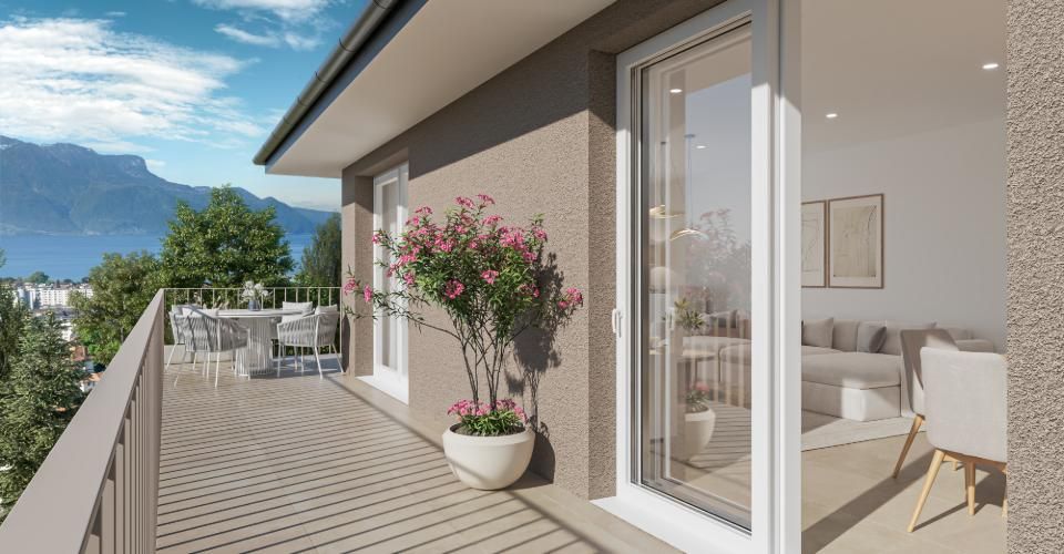 Appartement contemporain neuf avec large balcon lumineux - Appartement 4.5 pièces - image - 8
