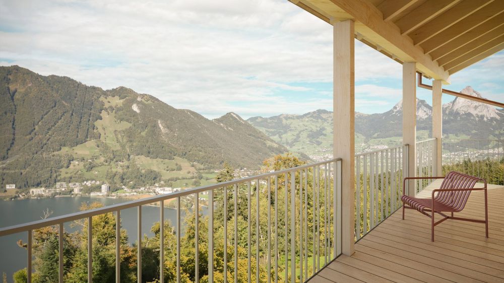 Neubau-Maisonette-Wohnung mit See- und Bergsicht in Seelisberg - Bild 5