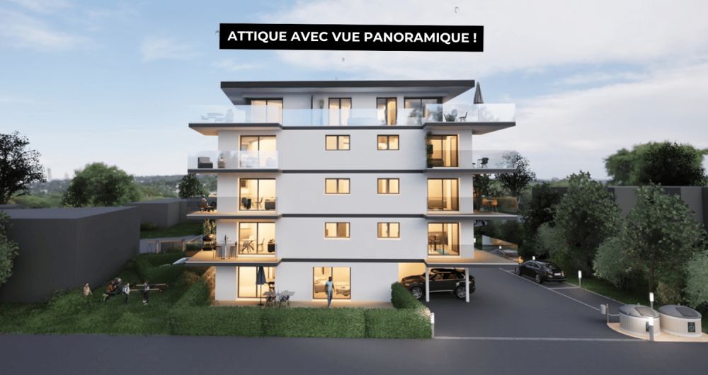 Magnifique attique de 3,5 pièces neuf avec vue imprenable sur Saxon ! -  Bild 1