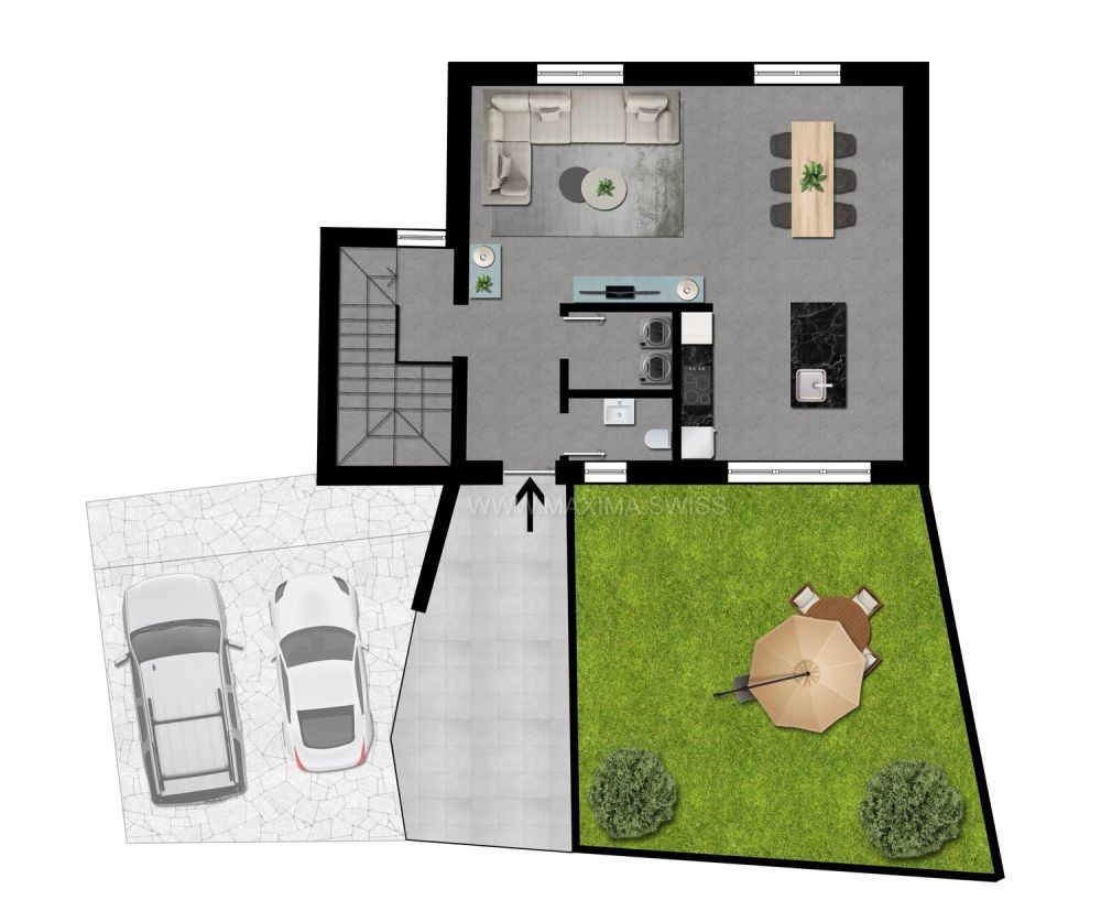Lugano-Cadro: Casa moderna e funzionale immersa nel verde -  Bild 10