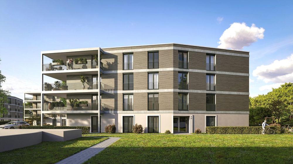 3.5-Zimmer-Wohnung mit grossem Balkon - Visualisierung