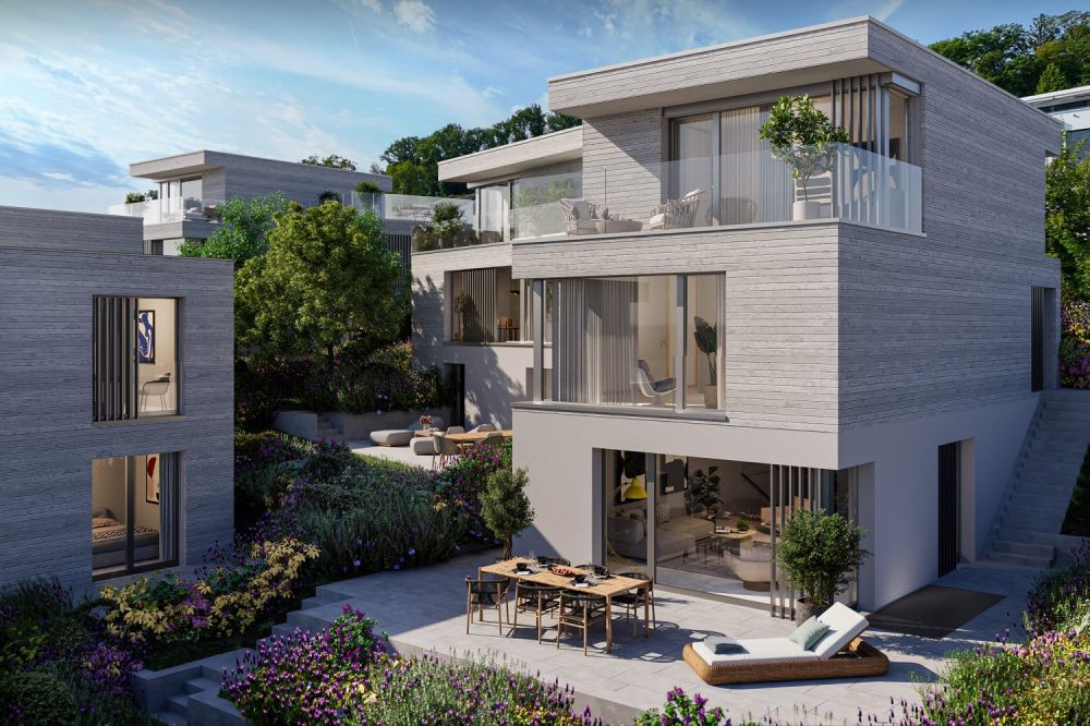 Biel-Benken-Panorama Einfamilienhaus mit nachhaltigem Holzbau in traumhafter Lage - Neubauprojekt -  Bild 1