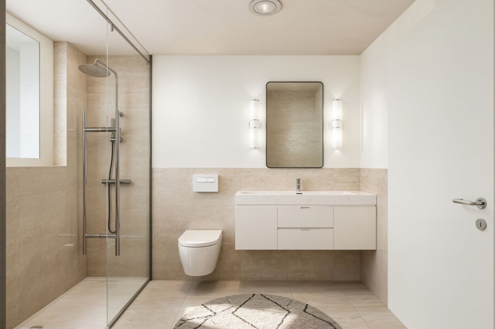 Neubauprojekt ,,Schachen" - 7 Traumhäuser im Grünen mit Minergie - Dusche/WC