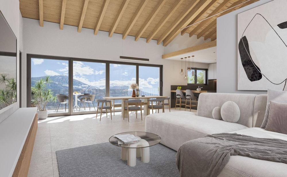 Nouvelle villa 5.5 pièces à Lens de 180m2 avec vue imprenable - Villa clés-en-main, 5.5 pièces, 180.00 m2