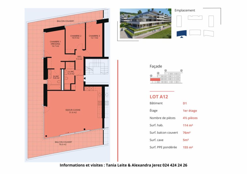 Neue 4.5-Zimmer-Wohnung mit überdachtem Balkon -  Bild 13