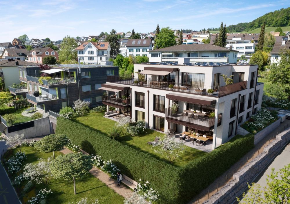 Neubau 4.5-Zimmer Gartenwohnung, 126m2 Wohnfläche, zentrumsnahe Lage, Seesicht -  Bild 3