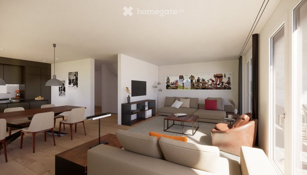 Grosszügige  Einfamilienhäuser mit Liftanlage am Südhang im steuergünstigen Auenstein - Bild 12