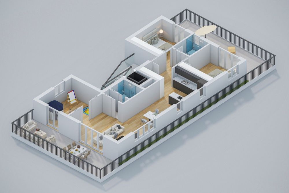 4.5-Zimmer-Attikawohnung mit Dachterrasse im Minergie-P-Neubau Laufental 40 -  Bild 7