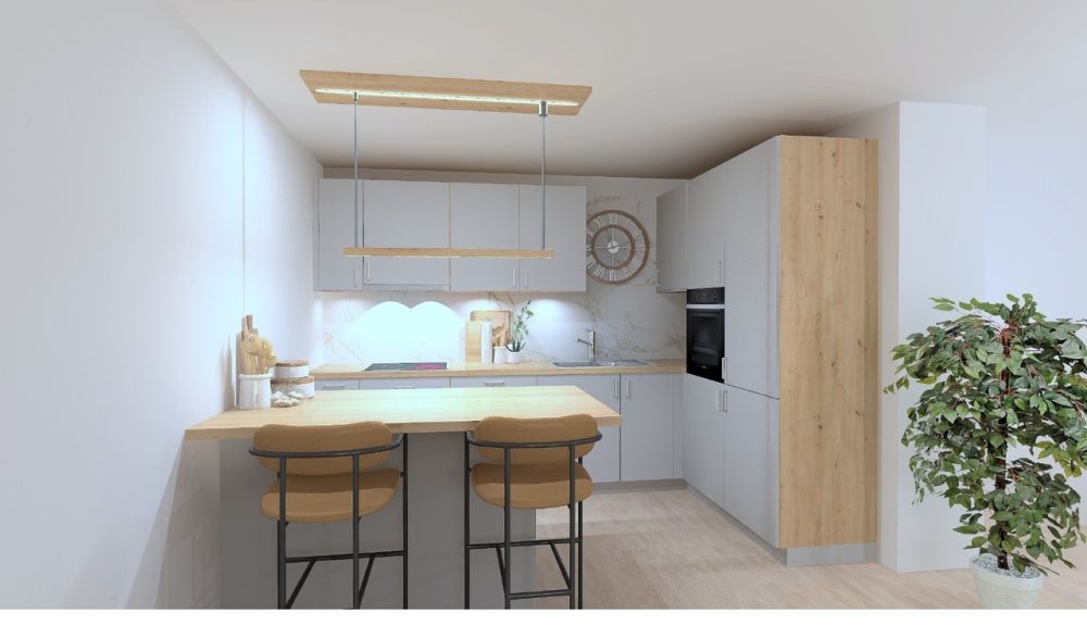 Prächtige 3,5-Zimmer-Wohnung in Vérossaz - Cuisine