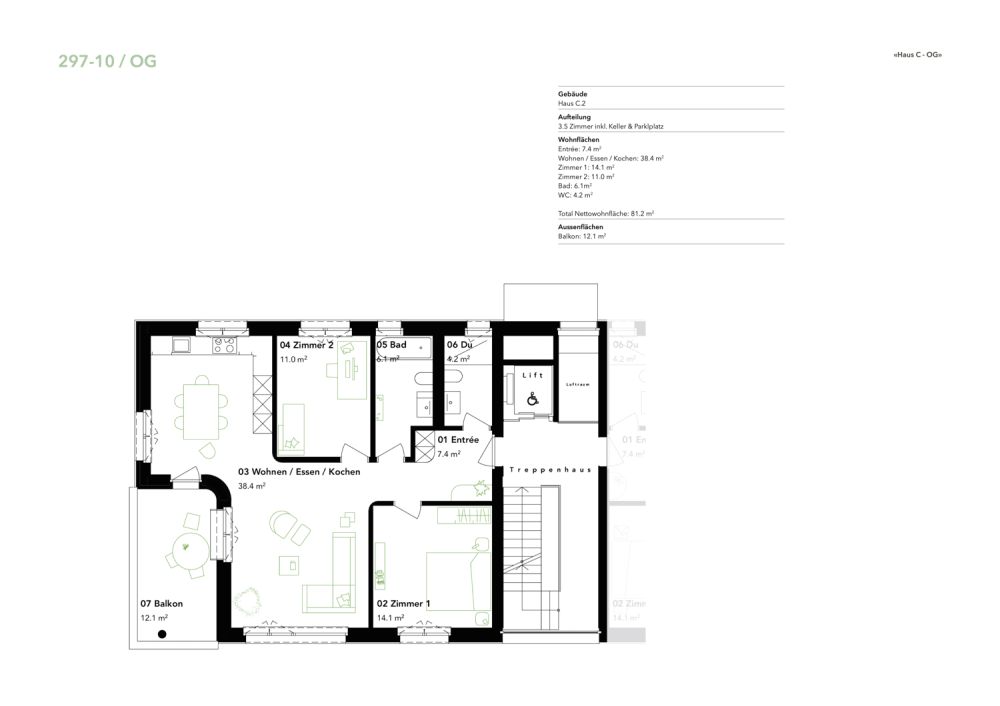 Charmante Neubauwohnung in Mühlethurnen -  Bild 2