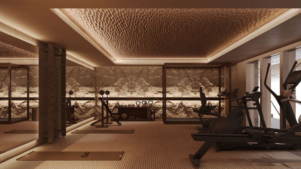 Penthouse d'exception avec vue imprenable - Image de synthèse - Salle de sport