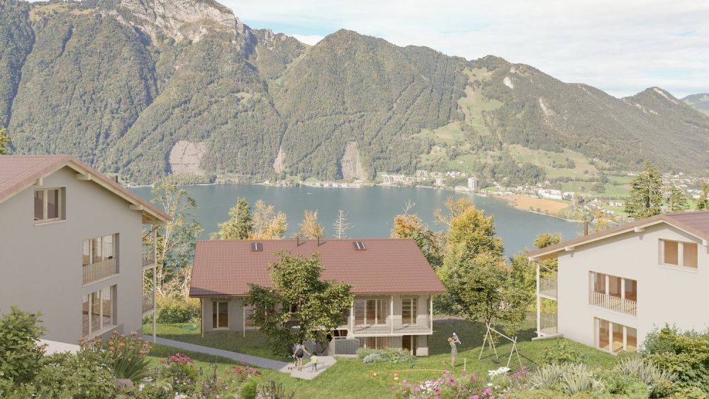 Neubau-Maisonette-Wohnung mit See- und Bergsicht in Seelisberg - Bild 3