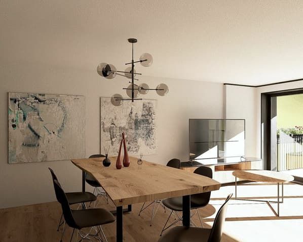 Primavera Saas-Grund. Neue 4.5 Zimmerwohnung, klassische Zweitwohnung ohne Mietv -  Bild 2