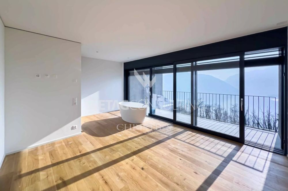 Lugano-Carona: moderne Duplex-Wohnung mit spektakulärem Blick auf den Luganersee zu verkaufen -  Bild 2