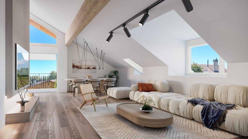 Wohnung mit 4,5 Zimmern im Dachgeschoss mit 12m² Balkon -  Bild 2