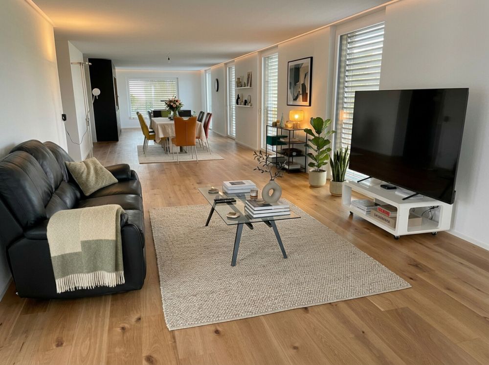4.5-Zimmer-Wohnung in Ipsach  2 MONATE GRATIS wohnen - Ipsach - Wohnzimmer - Marlin Immoblien