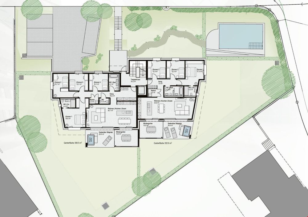 Exclusives Gartenparadies in Bottmingen - 4,5-Zimmer-Wohnung mit allem Komfort! -  Bild 9