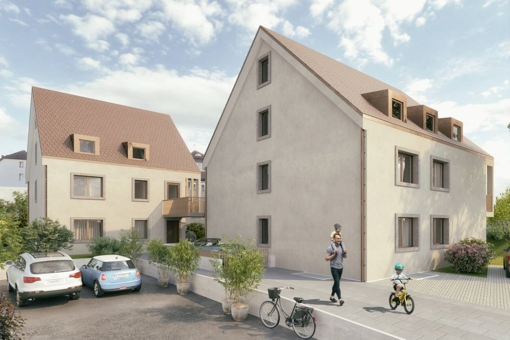 2.5-Zimmer-Neubauwohnung zum Wohlfühlen - Visualisierung Aussenansicht