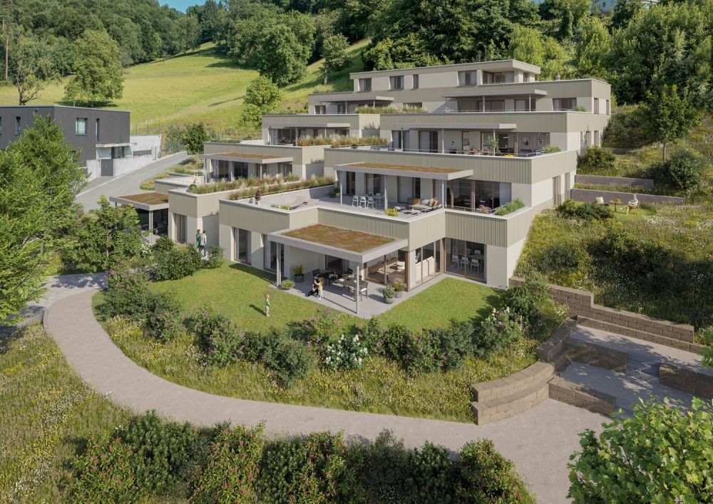 Wohnen mit Weitblick  Terrassiert, Hochwertig, Individuell - 9 individuelle und grosszügige Terrassenwohnungen