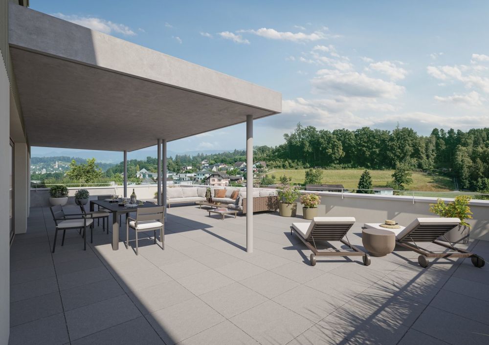 Wohnen mit Weitblick  Terrassiert, Hochwertig, Individuell - Grosse Balkone
