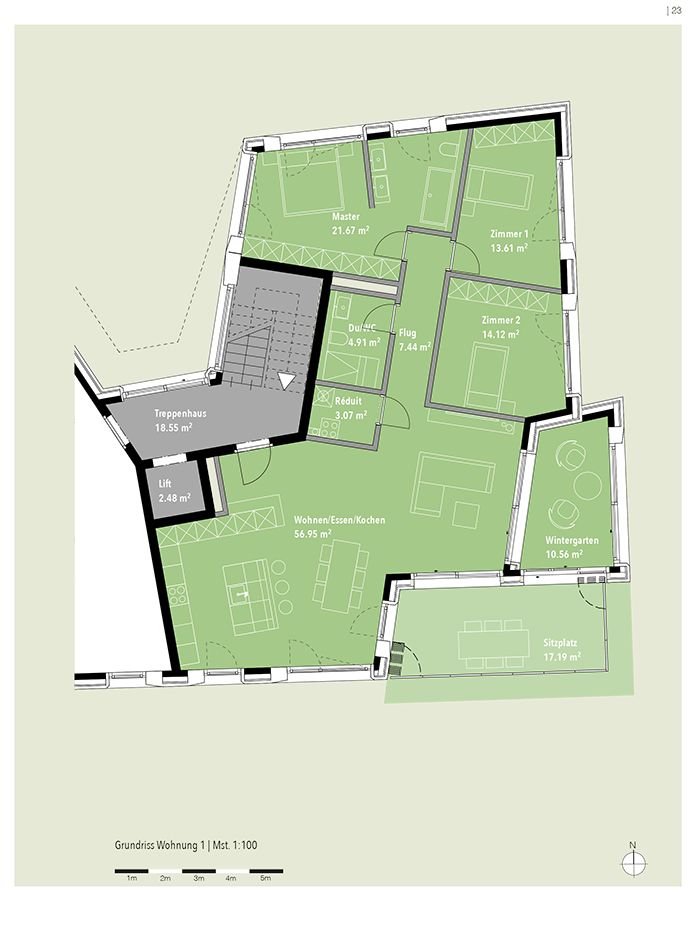 Exklusive Gartenwohnung mit unverbaubarer Aussicht. Neue Preise - B1 -  Bild 5