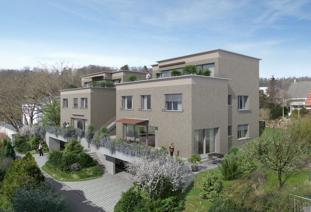 BAUSTART ERFOLGT - Neubau am sonnigen Huebachersteig in Untersiggenthal – Haus B / Whg. 1B -  Bild 1