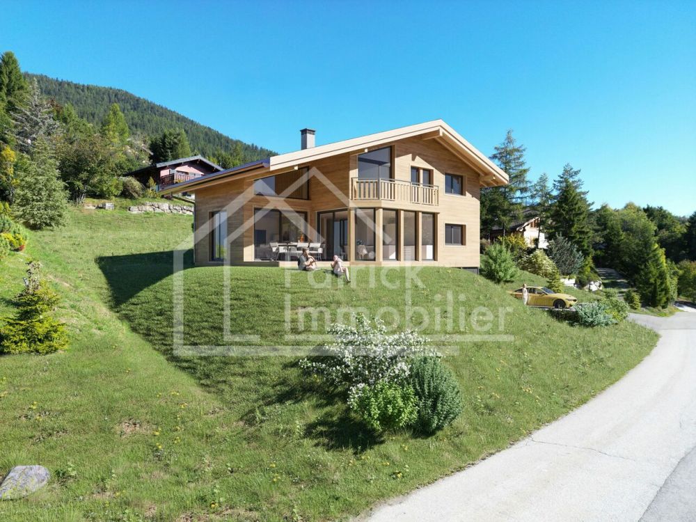 Einzigartiges Einzelchalet - Panoramablick auf die Alpen - Mayens -  Bild 1