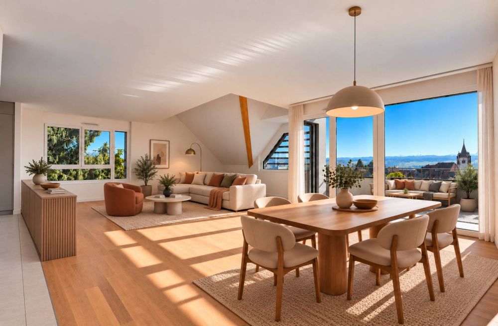 Élégant duplex neuf avec vue sur le clocher -  Bild 1