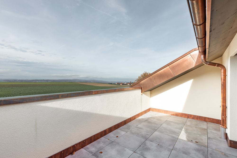 Magnifique duplex neuf de 5.5 pièces à 4 minutes de Romont - LOT 2.1 - Balcon et vue