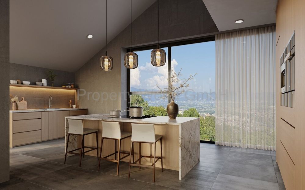 Luxury Penthouse in Walzenhausen mit See- und Fernsicht - moderner Essbereich - zum Verweilen