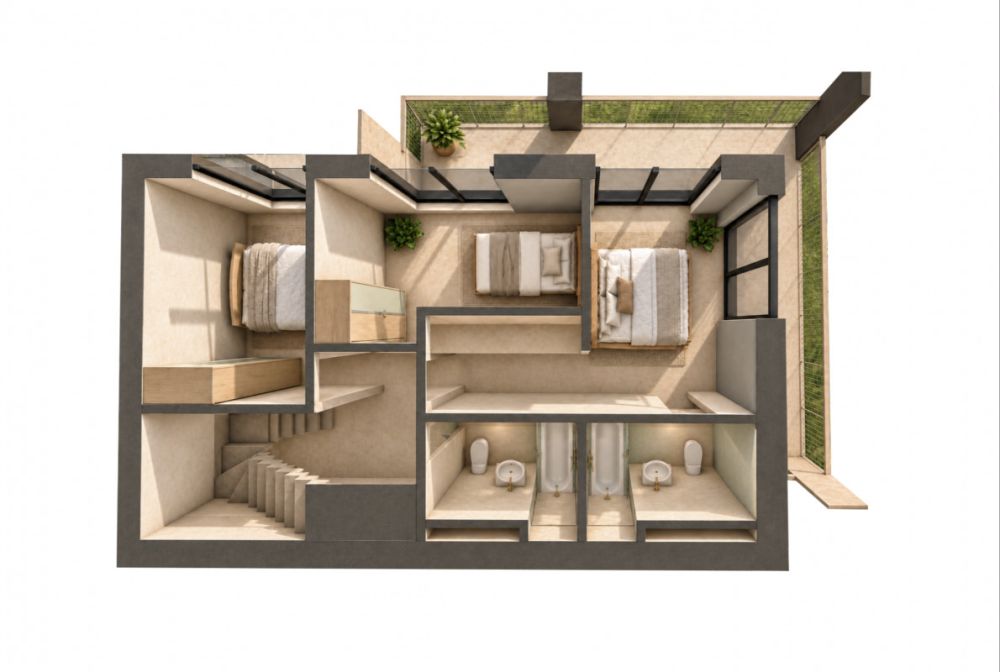 NEUVE - 67 m2 de Terrasses et ROOF-TOP pour cette VILLA 4.5 pcs de 350 m2 utile -  Bild 9