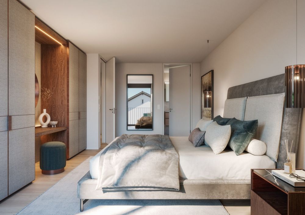 Neubau 4.5-Zimmer Wohnung, 1. OG, 128m2 Wohnfläche, zentrumsnahe Lage, wunderbare Seesicht -  Bild 5