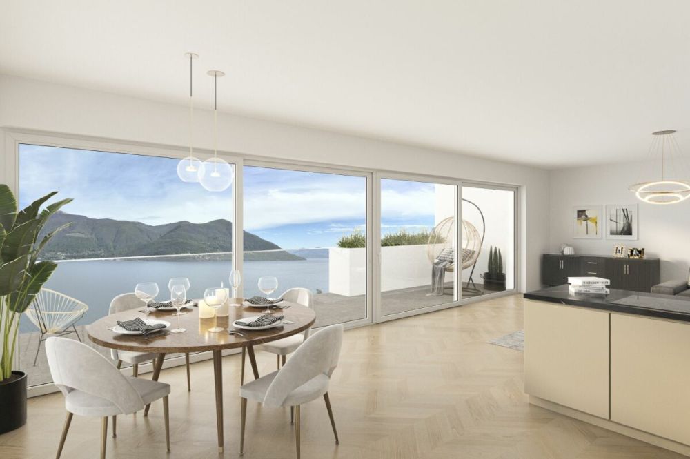 Brissago - Residenza Riasco Riva mit Privatstrand - Bild 2