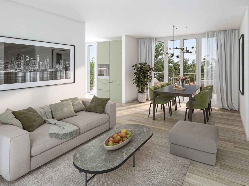 Attika-Neubau-Wohnung mit drei Balkonen und Aussicht in Oberglatt -  Bild 5