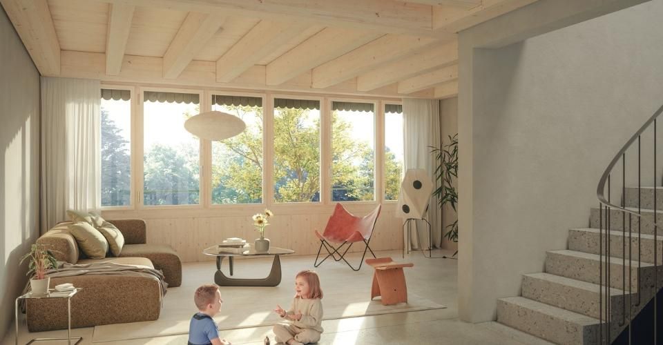 Maison 5.5 pièces en bout de rangée avec jardin privé - Maison contiguë 5.5 pièces - image - 5