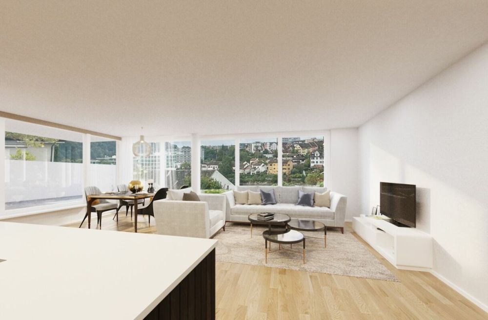 Bezug ab Juni 2026: Stadt trifft Natur - Ihre Traumwohnung in Flurlingen - Die neue 4,5 Zimmerwohnung bietet ein grosszügiges Wohnerlebnis der Extraklasse in Flurlingen
