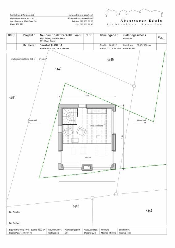 Snowstar Zen Lauinen Saas-Grund Neubau 2025. Attraktives Einfamilienhaus im Grünen. Hauptwohnsitz. Inkl. 2 Parkplätze. - Bild 8