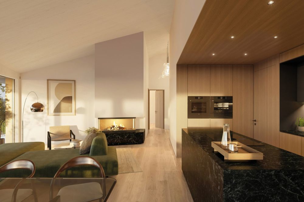 Exklusives Haus mit Seesicht - Blickfang Cheminée