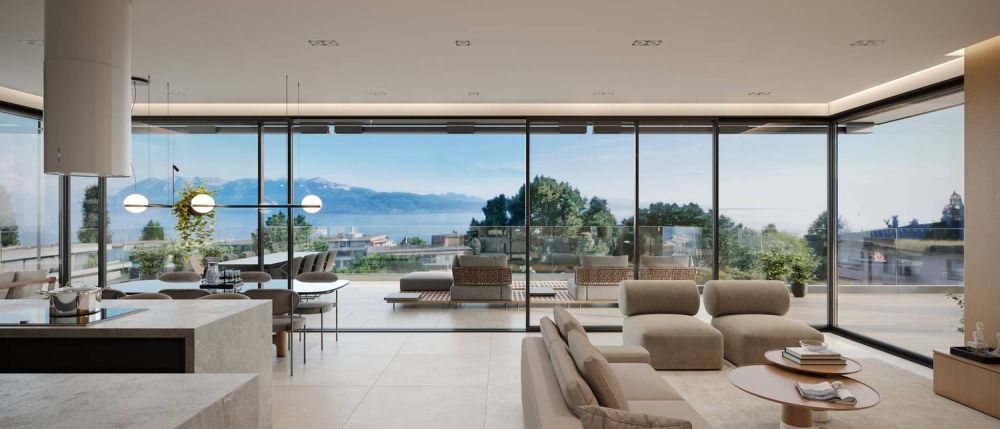 L'Orée du Léman - Vivre l'exception à Pully | Lot 9 - Séjour