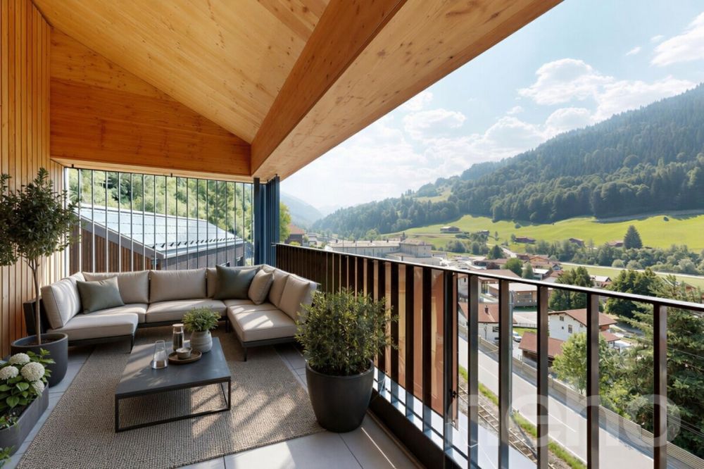 Neubau-Dachgeschosswohnung mit besonderer Architektur und Bergsicht -  Bild 3