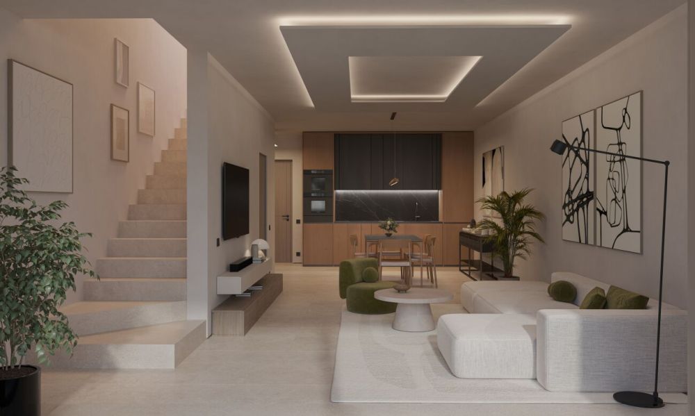 Moderne Reihenhaus-Villa mit eigenem Garten, neu gebaut -  Bild 1