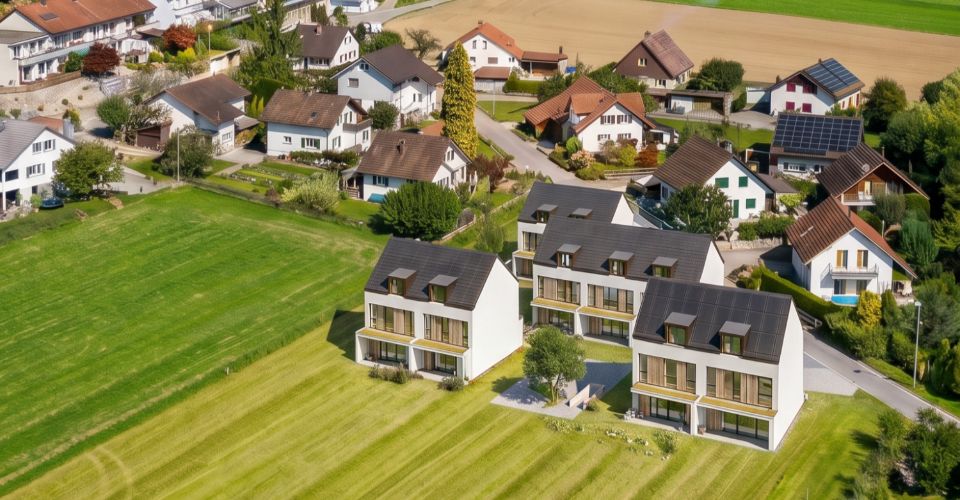 Moderne 6.5 Zimmer Neubau-Doppeleinfamilienhaus D.2 in Oberkulm AG - Maison jumelée 6.5 pièces - image - 1