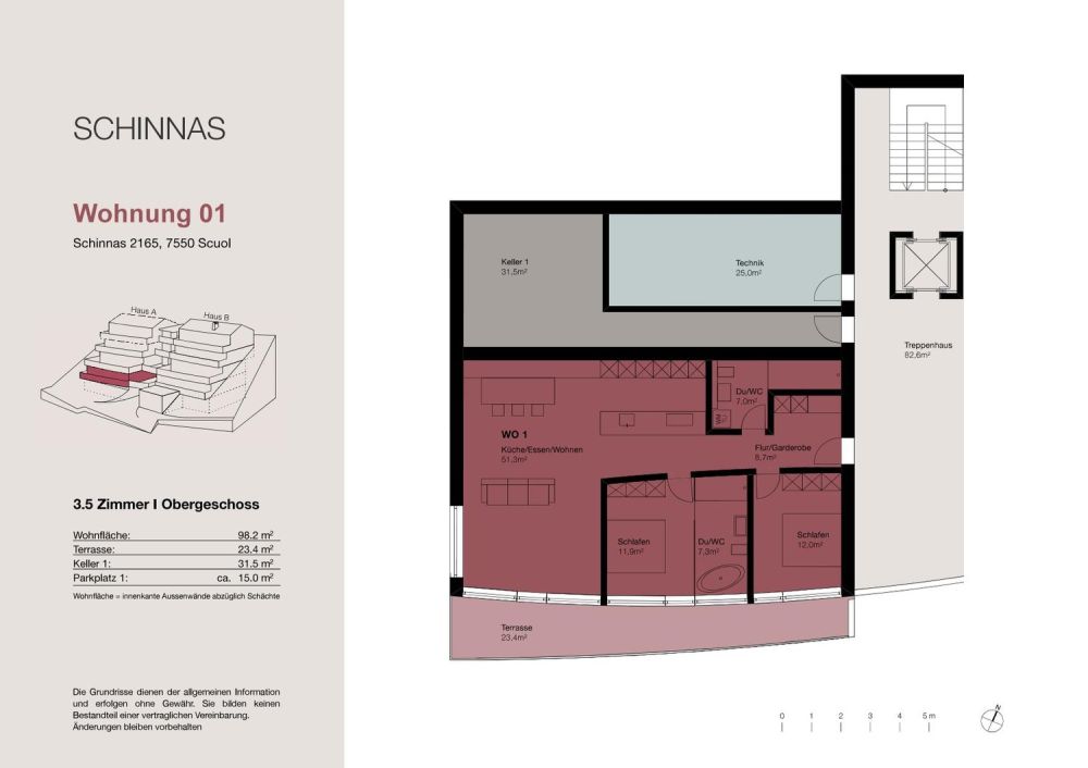 Neubau: 3.5-Zimmer und 4.5-Zimmer Terrassen-Erstwohnungen in Schinnas -  Bild 7