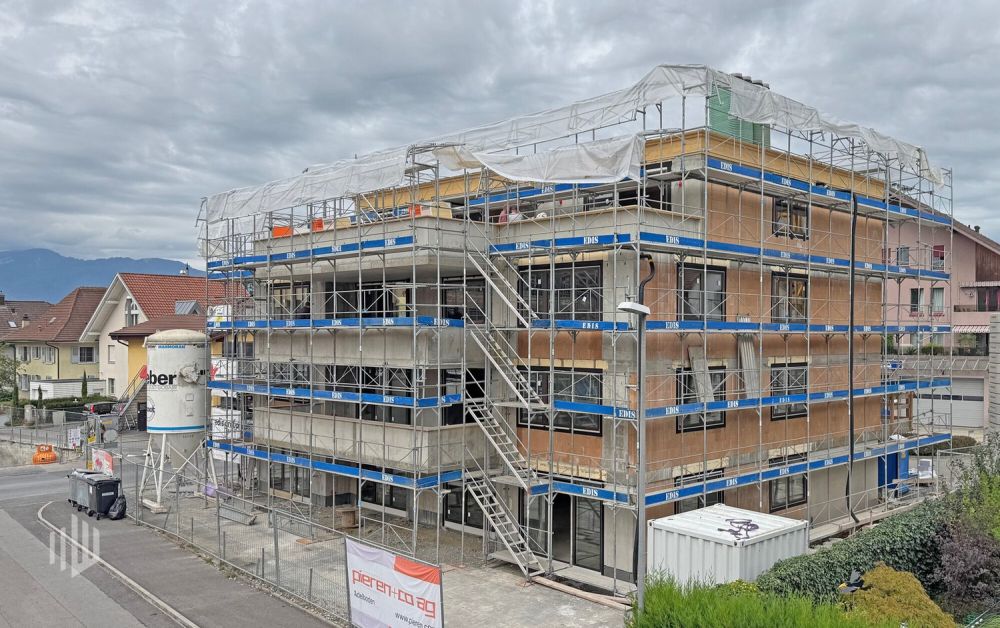 ImmoWyss -  Neue 4,5-Attikawohnung an zentraler Lage in Steffisburg - Baufortschritt