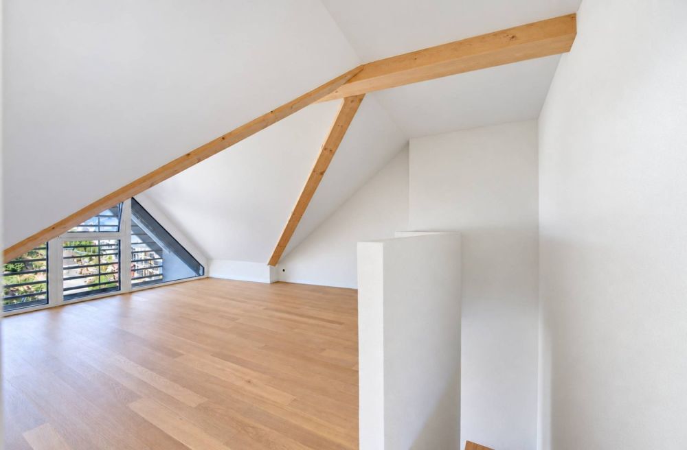 Neuf - Magnifique duplex avec balcon et vue sur le Jura - Hall de dégagement / Espace bureau