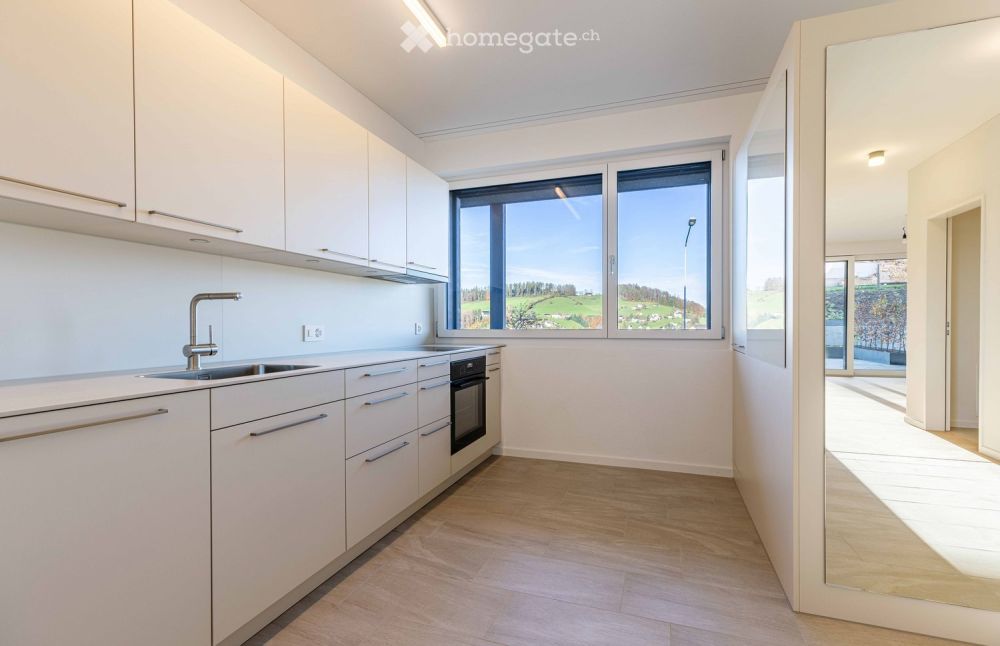Luxuriöse 3.5-Zimmer Neubauwohnung mit grosser Terrasse + Aussicht in Herisau -  Bild 6